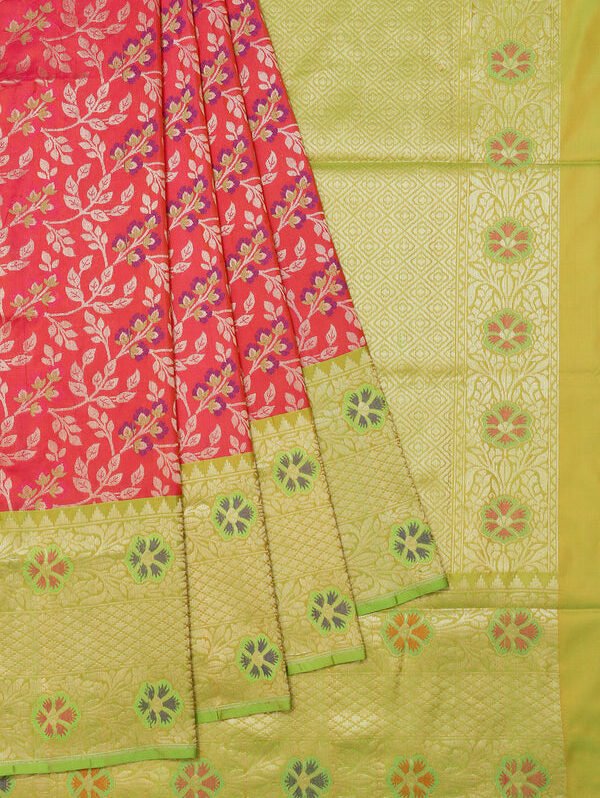 Mehendi Green Banaras Katan Silk Saree